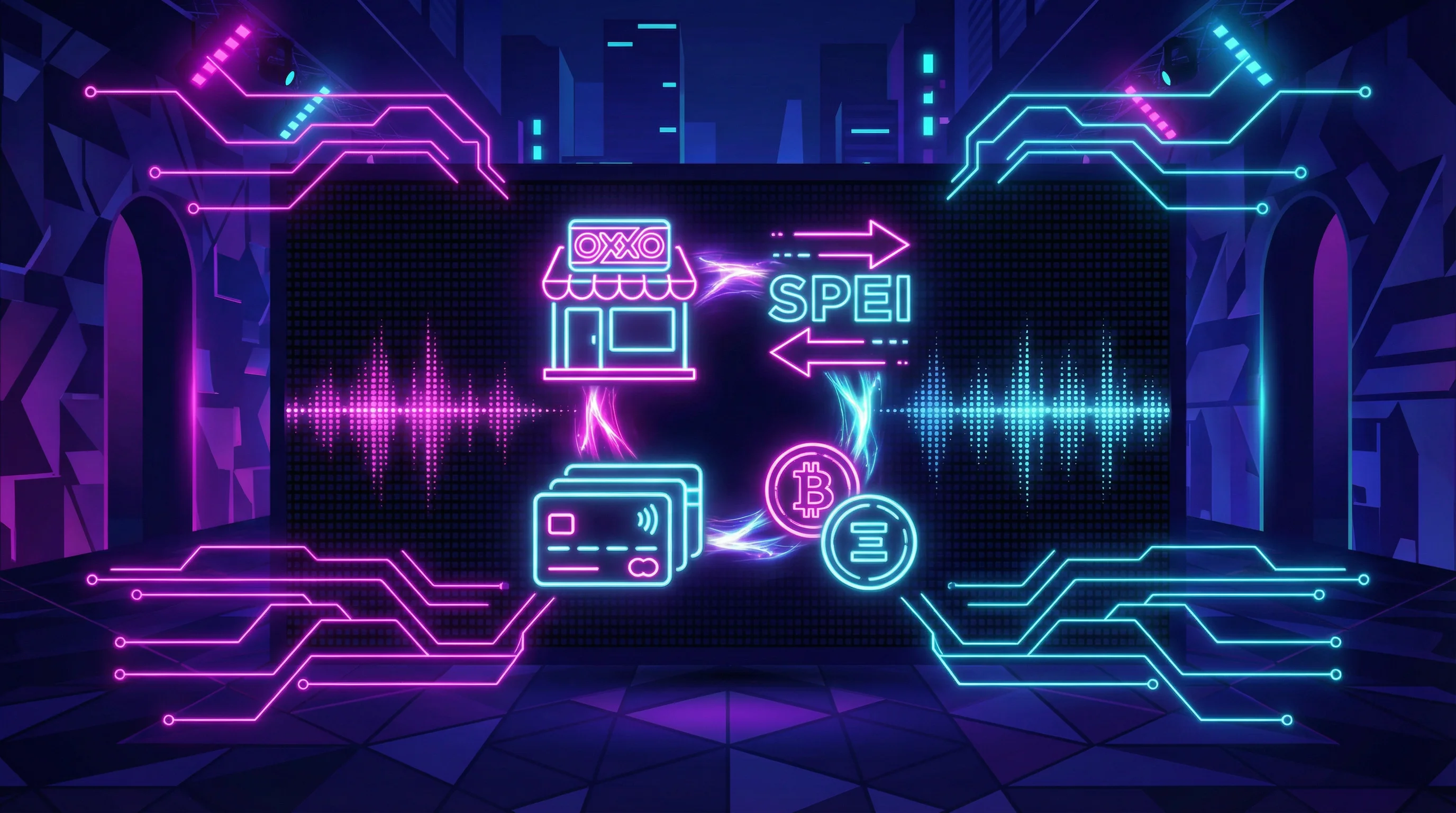 Métodos de pago OXXO SPEI tarjetas criptomonedas